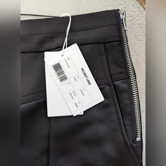 Helmut Lang Tux Satin Pant in Black - Picture 11 of 16